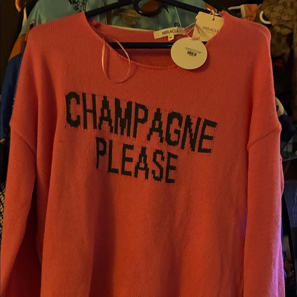 Miracle Pink Crew Neck Sweater - Picture 1 of 1